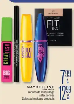 Jean Coutu MAYBELLINE NEW YORK Selected makeup products offer
