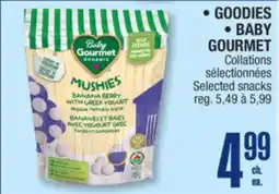 Jean Coutu GOODIES BABY GOURMET Selected snacks offer