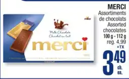 Jean Coutu MERCI Assorted chocolates offer