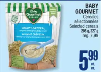 Jean Coutu BABY GOURMET Selected cereals offer