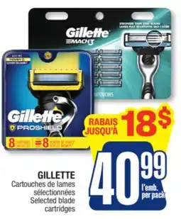 Jean Coutu GILLETTE Selected blade cartridges offer