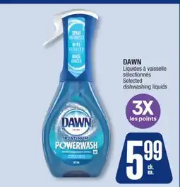 Jean Coutu DAWN Selected dishwashing liquids offer