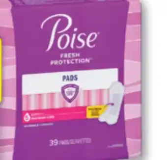 Familiprix Poise long length maximum absorbency pads 39un offer