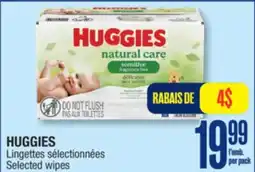 Jean Coutu HUGGIES Selected wipes offer