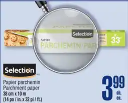 Jean Coutu SELECTION Parchment paper offer