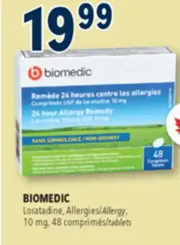 Familiprix Biomedic non-drowsy 24 hour allergy remedy tablets 48un offer