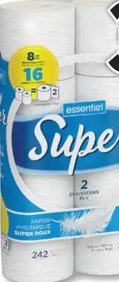 Familiprix Essentiel super soft 2 ply bathroom tissue 8un offer