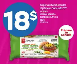 Maxi BURGERS DE BOEUF CHEDDAR ET JALAPEÑO L'INTRÉPIDE PC | CHEDDAR JALAPEÑO BEEF BURGERS offer