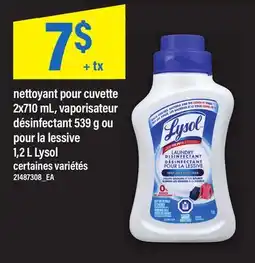 Maxi NETTOYANT POUR CUVETTE, 2X710 ML, VAPORISATEUR DÉSINFECTANT, 539 G OU POUR LA LESSIVE, 1,2 L LYSOL offer
