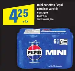 Maxi MINI CANETTES PEPSI offer