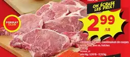 Maxi CÔTELETTES DE PORC, COMBINAISON DE COUPES offer