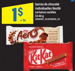 Maxi BARRES DE CHOCOLAT INDIVIDUELLES NESTLÉ offer