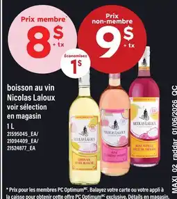 Maxi BOISSON AU VIN NICOLAS LALOUX offer