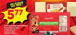 Maxi BARRES DE FROMAGE MOZZARELLISSIMA SAPUTO, 500 G OU 400 G OU RÂPÉ, 320 G PC offer