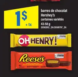 Maxi BARRES DE CHOCOLAT HERSHEY'S offer