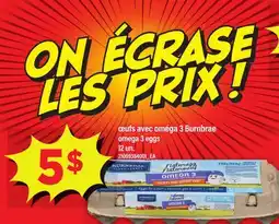Maxi ŒUFS AVEC OMÉGA 3 BURNBRAE | omega 3 eggs, 12 UN offer