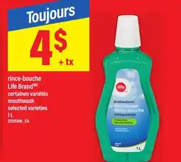 Maxi RINCE-BOUCHE LIFE BRAND | MOUTHWASH offer