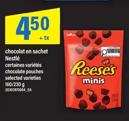 Maxi CHOCOLAT EN SACHET NESTLÉ | CHOCOLATE POUCHES, 160/230 G offer
