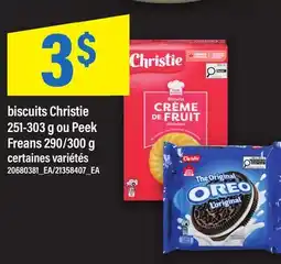 Maxi BISCUITS CHRISTIE, 251-303 G OU PEEK FREANS, 290/300 G offer