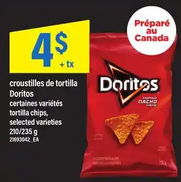 Maxi CROUSTILLES DE TORTILLA DORITOS | TORTILLA CHIPS, 210/235 G offer