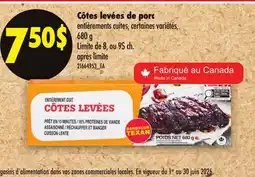 Maxi CÔTES LEVÉES DE PORC offer