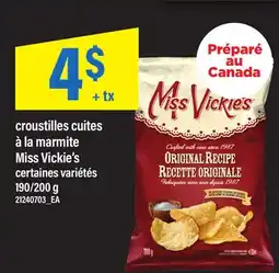 Maxi CROUSTILLES CUITES À LA MARMITE MISS VICKIE'S, 190/200 G offer