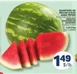 Marché Bonichoix SEEDLESS WATERMELON QUARTERS offer