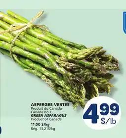 Marché Bonichoix GREEN ASPARAGUS offer