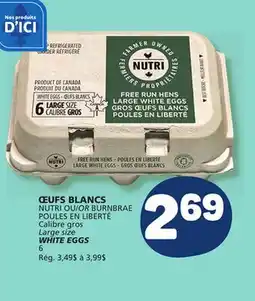Marché Bonichoix NUTRI OR BURNBRAE WHITE EGGS offer
