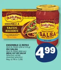 Marché Bonichoix OLD EL PASO MEAL KIT (250 to 510 g) OR OLD EL PASO SALSA (650 mL) offer