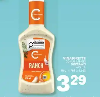 Marché Bonichoix COMPLIMENTS DRESSING offer