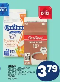 Marché Bonichoix QUÉBON OR SEALTEST CREAM offer