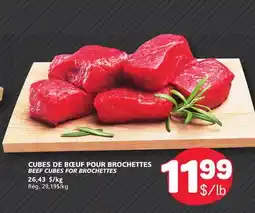 Marché Bonichoix BEEF CUBES FOR BROCHETTES offer