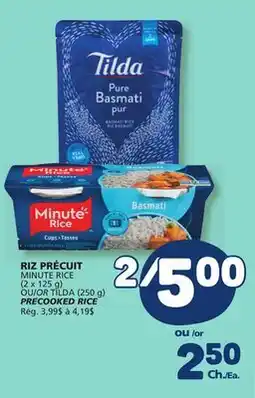 Marché Bonichoix MINUTE RICE (2 x 125 g) OR TILDA (250 g) PRECOOKED RICE offer