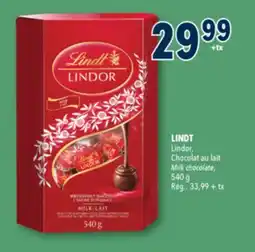 Familiprix Lindt Lindor Milk Chocolate with a Delectably Smooth Centre offer