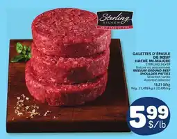 Marché Bonichoix STERLING SILVER MEDIUM GROUND BEEF SHOULDER PATTIES offer