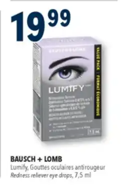 Familiprix Bausch + Lomb Lumify Redness Reliever Eye Drops 7.5ml offer