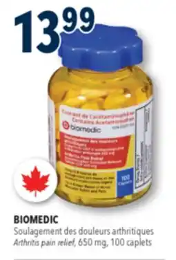 Familiprix Biomedic arthritis pain relief caplets 100un offer