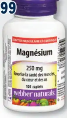 Familiprix Webber Naturals Muscle & Heart Support Magnesium caplets offer