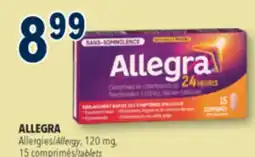 Familiprix Allegra 24h Allergy Relief Tablets 15un offer