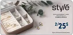Familiprix STYLÉ Selected jewelry… offer