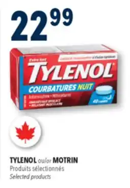 Familiprix Tylenol extra strength night body pain caplets 40un offer