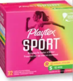 Familiprix Playtex Sport plastic applicator tampons regular/super 32un offer
