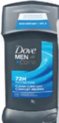 Familiprix Dove Men+Care clean comfort antiperspirant 76g offer
