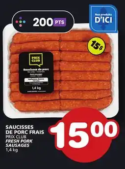Marches Tradition PRIX CLUB FRESH PORK SAUSAGES offer