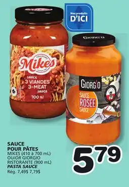 Marches Tradition MIKES (410 to 700 mL) OR GIORGIO RISTORANTE (900 mL) PASTA SAUCE offer