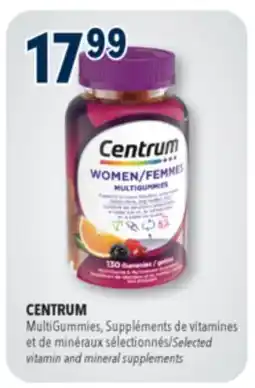 Familiprix Centrum Women Multigummies multivitamin & mineral supplement cherry berry and orange 130un offer