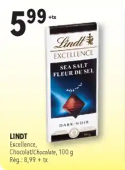 Familiprix Lindt Excellence sea salt dark chocolate offer