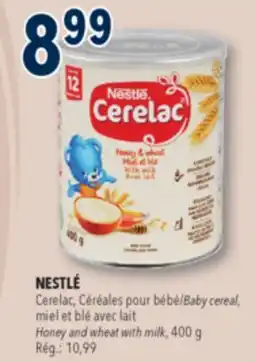 Familiprix NESTLÉ Baby cereal, Honey and wheat with milk offer