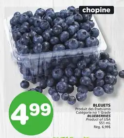 Marches Tradition BLUEBERRIES offer